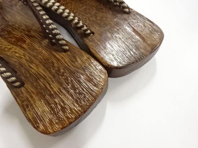  未使用品　焼桐下駄(24センチ)